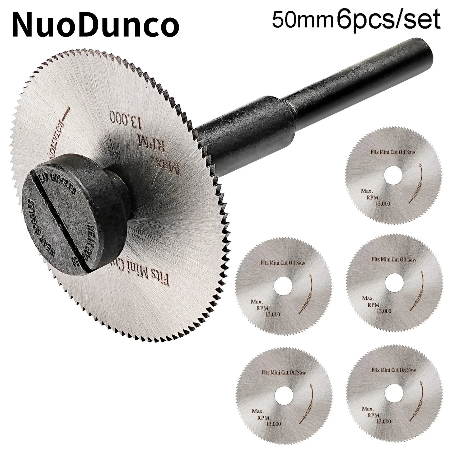 6pc Mini Circular Saw Blade Set 50mm for Electric Drill by Unbranded