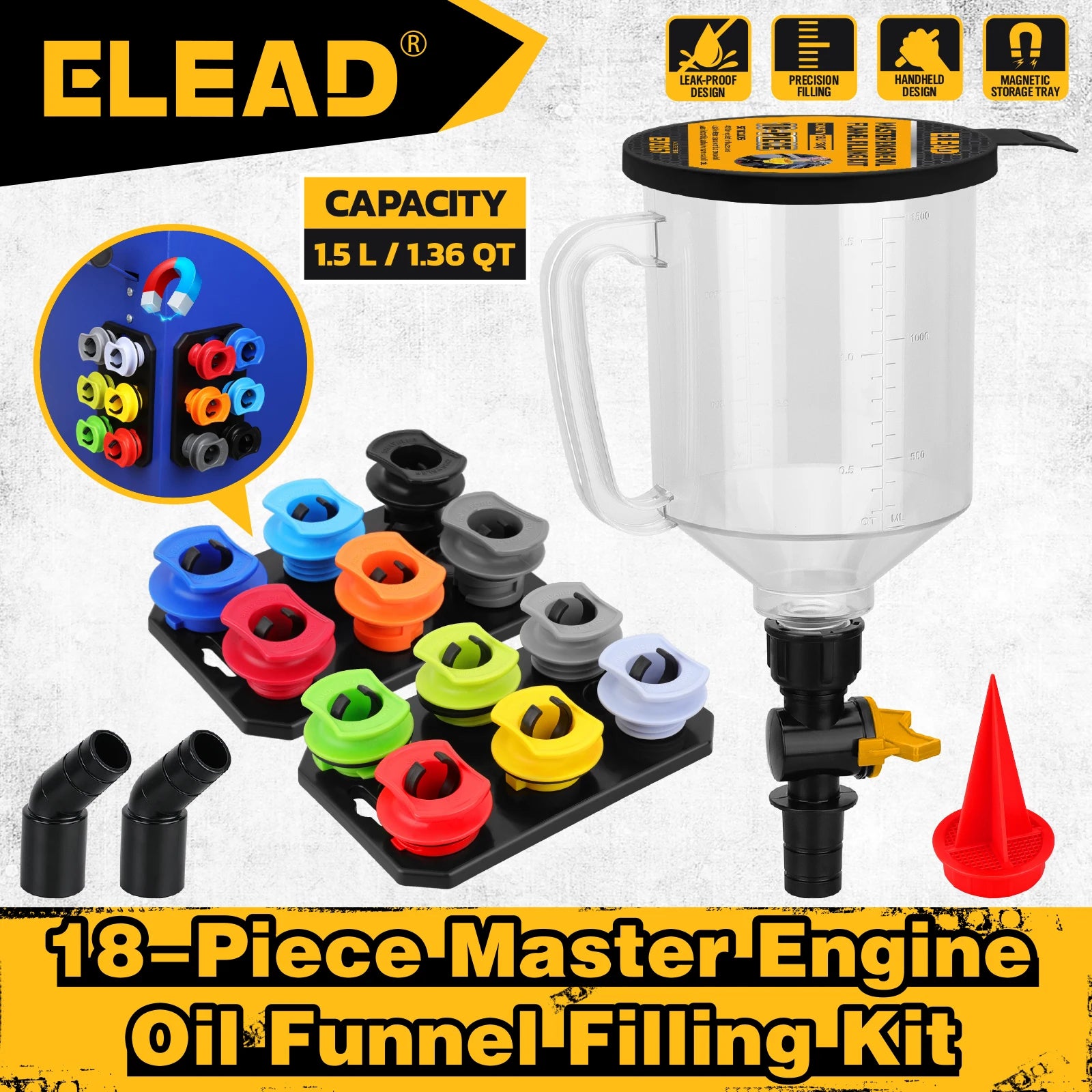 ELEAD 16-Piece SAE Hex Bit Impact Socket Set by ELEAD