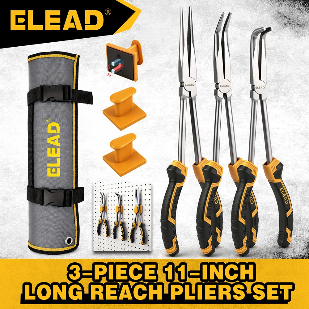 ELEAD 3Pcs 11" Needle Nose Pliers Set by ELEAD