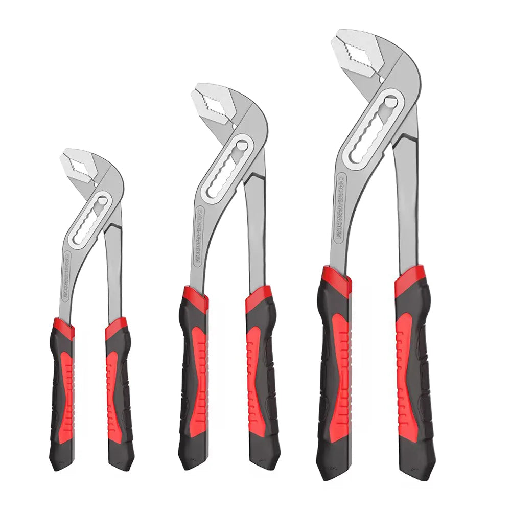 8/10/12 Inches Pipe Wrench Plumbing Clamp Pliers Adjustable Large Opening Heavy-