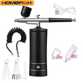 Airbrush Compressor Kit Portable Airbrush Paint Spray by Unbranded