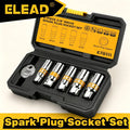 ELEAD 6pc 3/8" Drive Spark Plug Socket Set by ELEAD