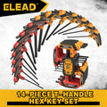 ELEAD 14pc T-Handle Allen Wrench Set Metric/SAE by ELEAD