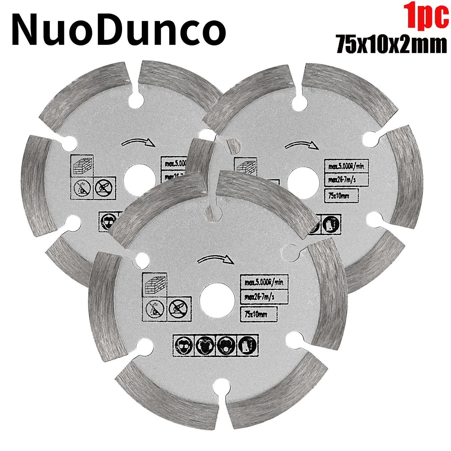 NuoDunco 3-Inch Diamond Cutting Blade for Concrete by NuoDunco