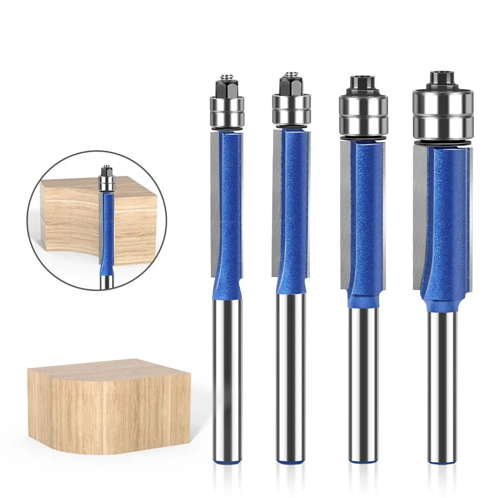 4pcs Flush Trim Bit Router Bit Set by Unbranded