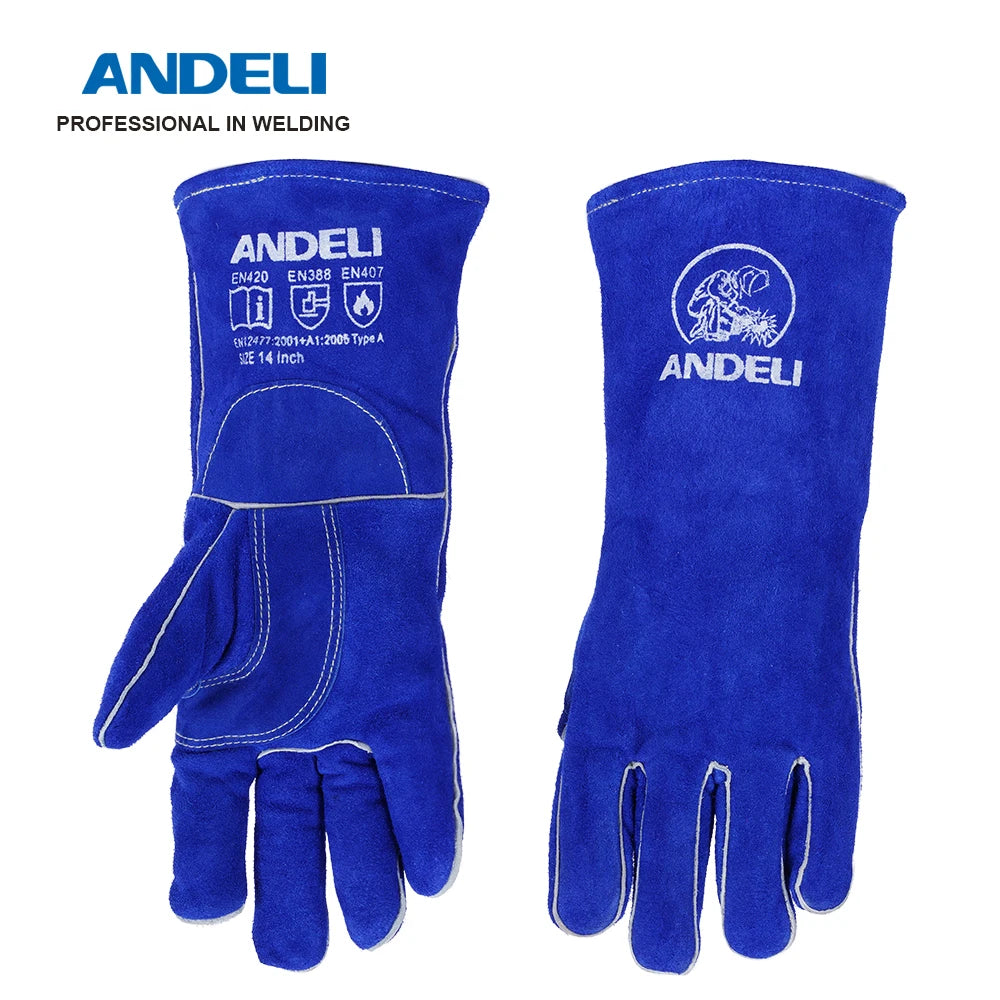 ANDELI Welding Gloves Grinding Safety Protection by ANDELI