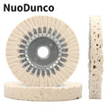 1Pc 6" Cotton Airway Buffing Wheel Cloth Open Bias Polishing Buffs