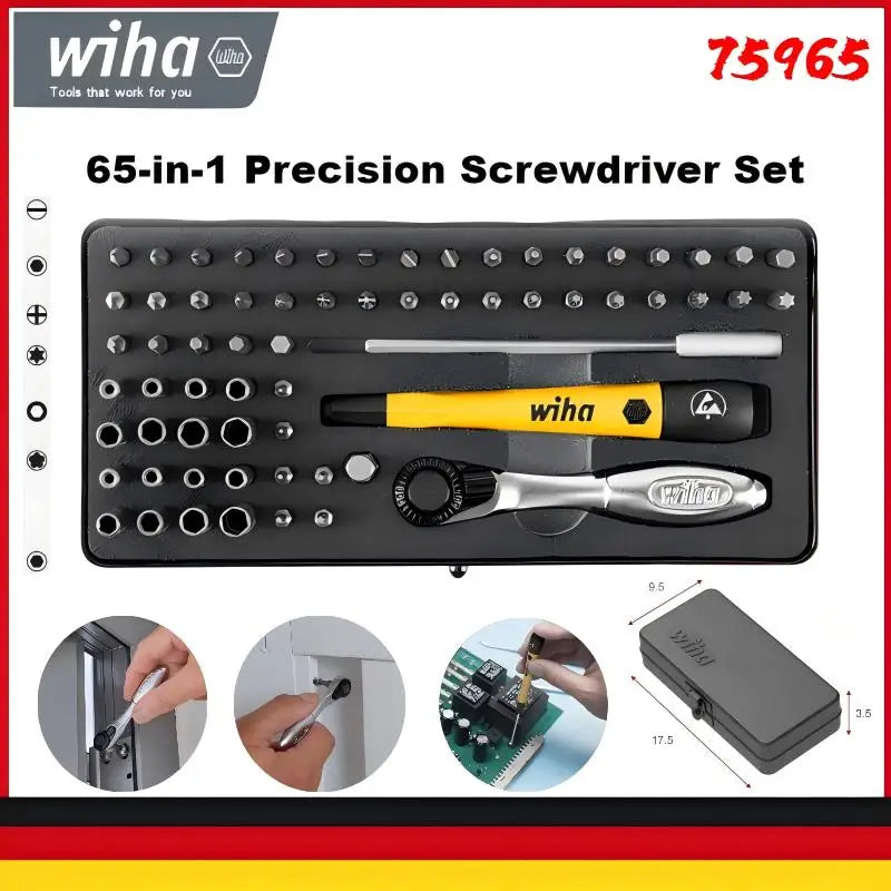 Wiha 65-in-1 ESD Precision Screwdriver Set by Wiha