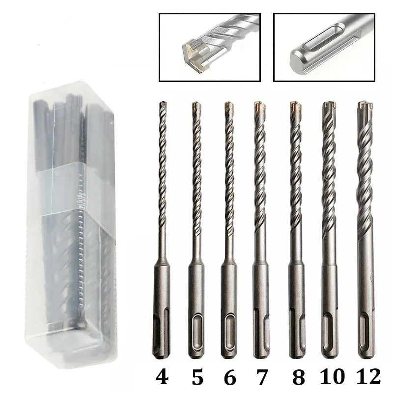 Drill Bit Set 7 Pieces for Concrete Drilling by Unbranded