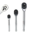 1/4'' 3/8'' 1/2'' Drive Reversible Ratchet Wrench - 24Tooth Quick Release Socket