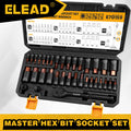 ELEAD 35-Pc Hex Bit Socket Set (1/4", 3/8", 1/2") — CR-V & S2 Steel
