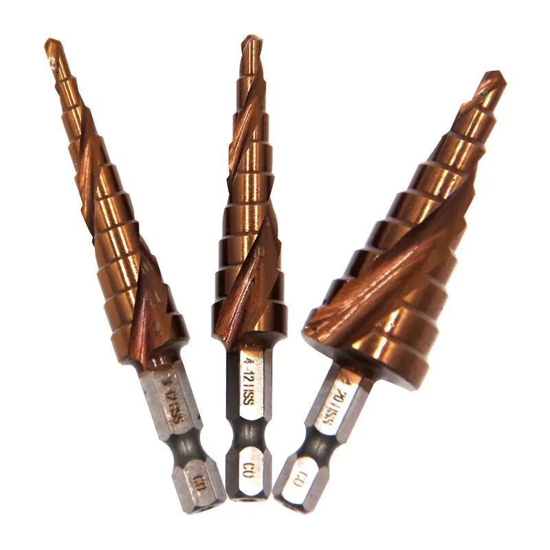 M35 Cobalt Step Drill Bit Set 3–12mm by Unbranded