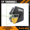Toughbuilt Laser Level Green Light 30m Range by Toughbuilt