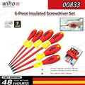 Wiha 6-Piece VDE Insulated Screwdriver Set by Wiha