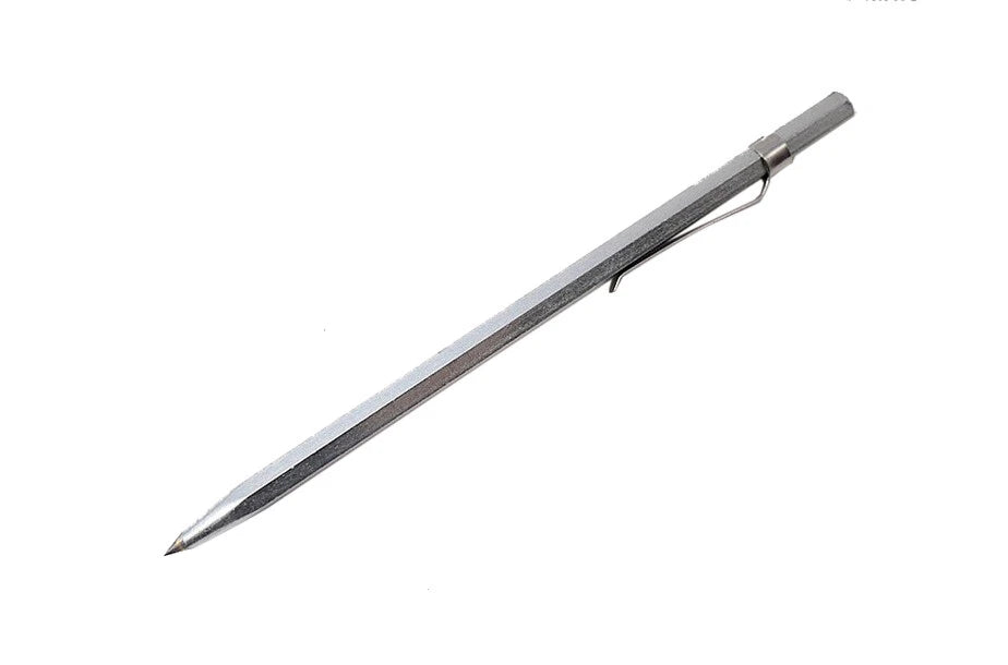6" Steel Scriber Pen with Tungsten Carbide Tip w Pocket Clip Scribe Mark Etching