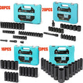 Duratech 38/20/16/ Impact Drive Socket Set Sae Metric Deep Chrome