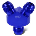8-AN Male Flare Y-Block Splitter Adapter 2x 6-AN by Unbranded