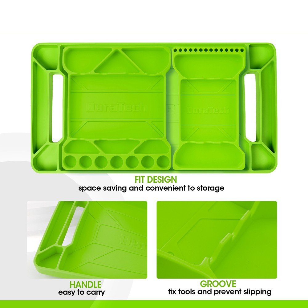 DURATECH 3PC Flexible Tool Tray Silicone Tool Holder