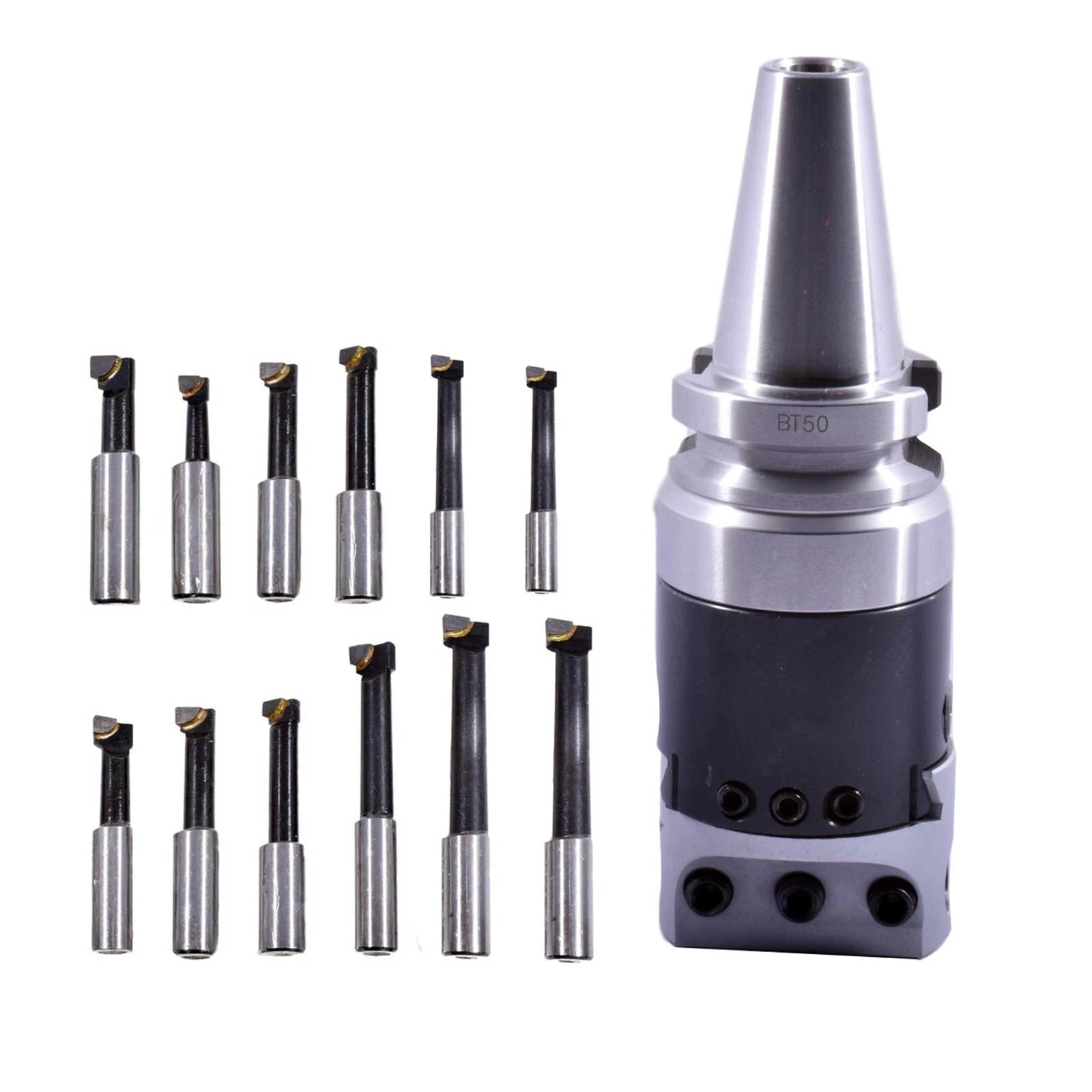 NEW BT50 3INCH BORING HEAD WITH 12PCS 3/4 BORING BAR SET