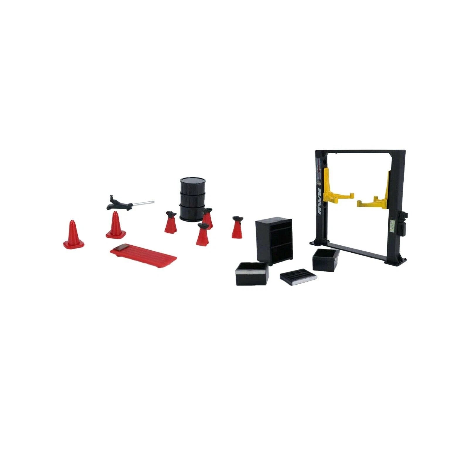 Abs 1/64 Model Car Display Diorama Garage Maintenance Tools Set
