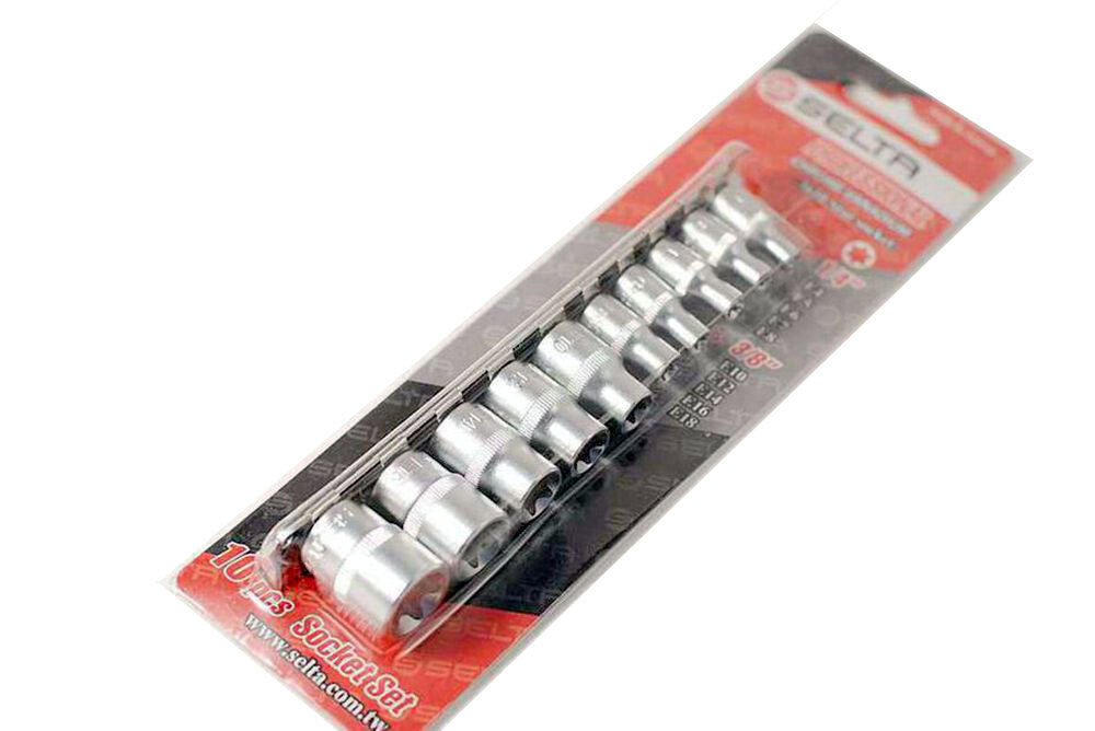 Selta Taiwan 10pc 1/4" & 3/8" Dr. Torx E-Star Female Socket Set