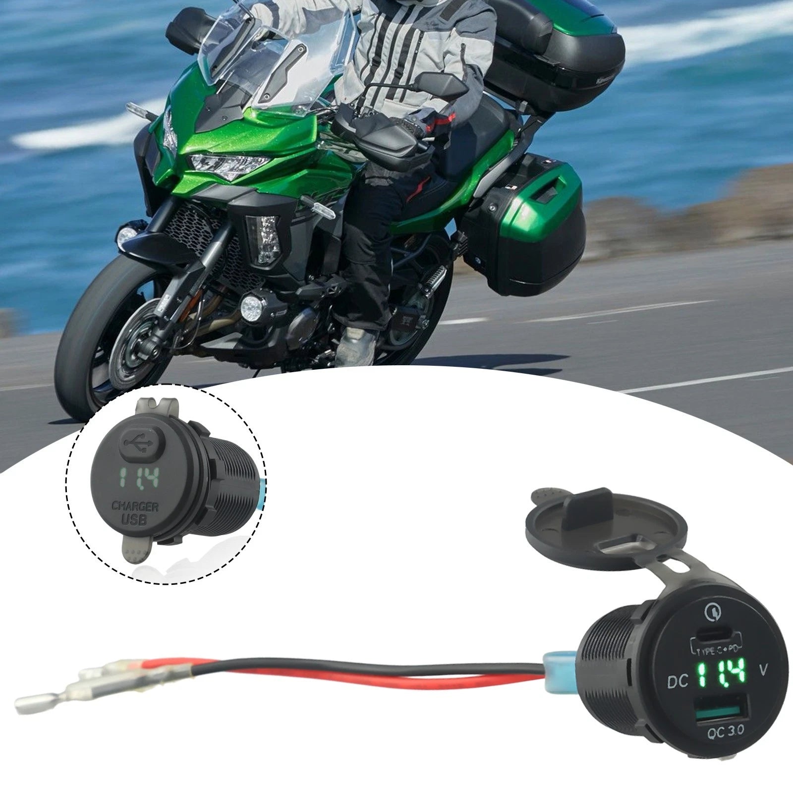 Motorcycle Accessories 10-15V Dc For Ninja650 | Built Supply Co