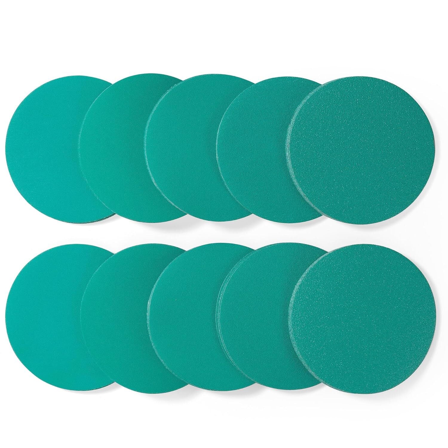 5 Inch 80-1500 Grit Green Film Sanding Discs 50 Pack
