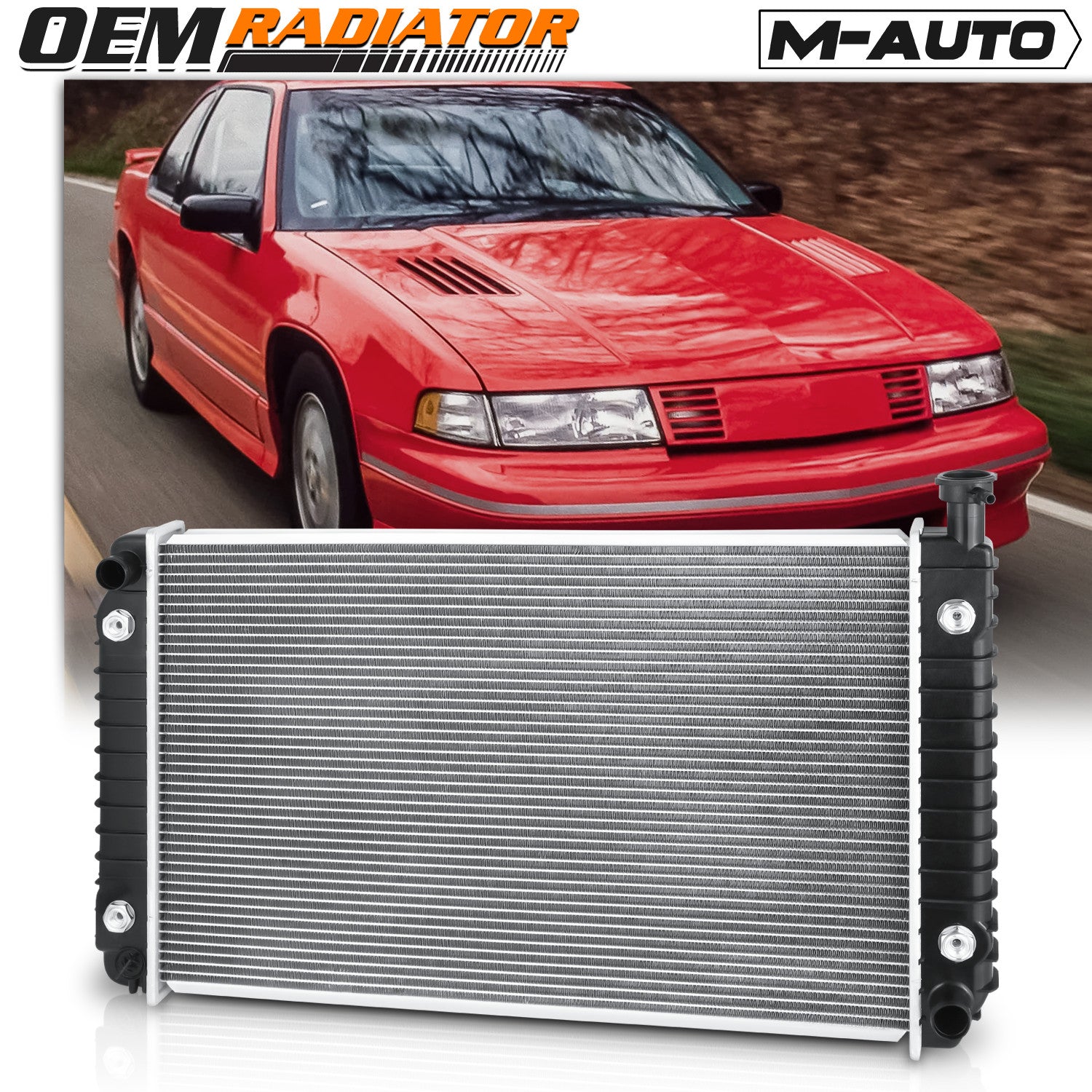 1475 OE Style Aluminum Core Engine Radiator fit 1992-19