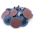 25 Pack 2-Inch 80 Grit A/O Quick Change Sanding Disc by Black Hawk