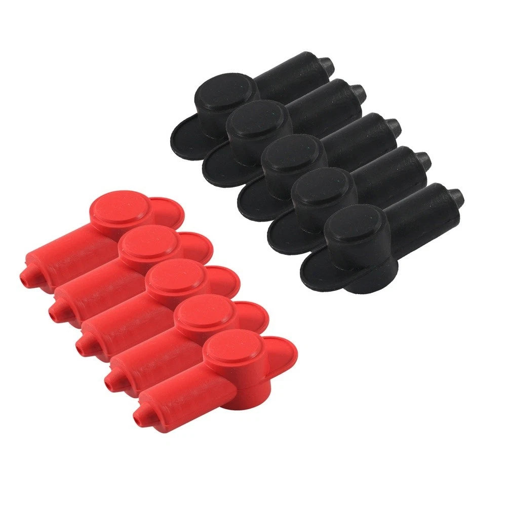 5 Pairs Silicone Battery Terminal Protective Covers Fire Resistant