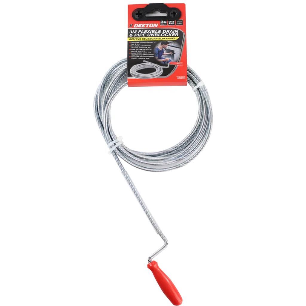 Dekton 3m Drain Waste Pipe Sink Cleaner Unblocker by Dekton