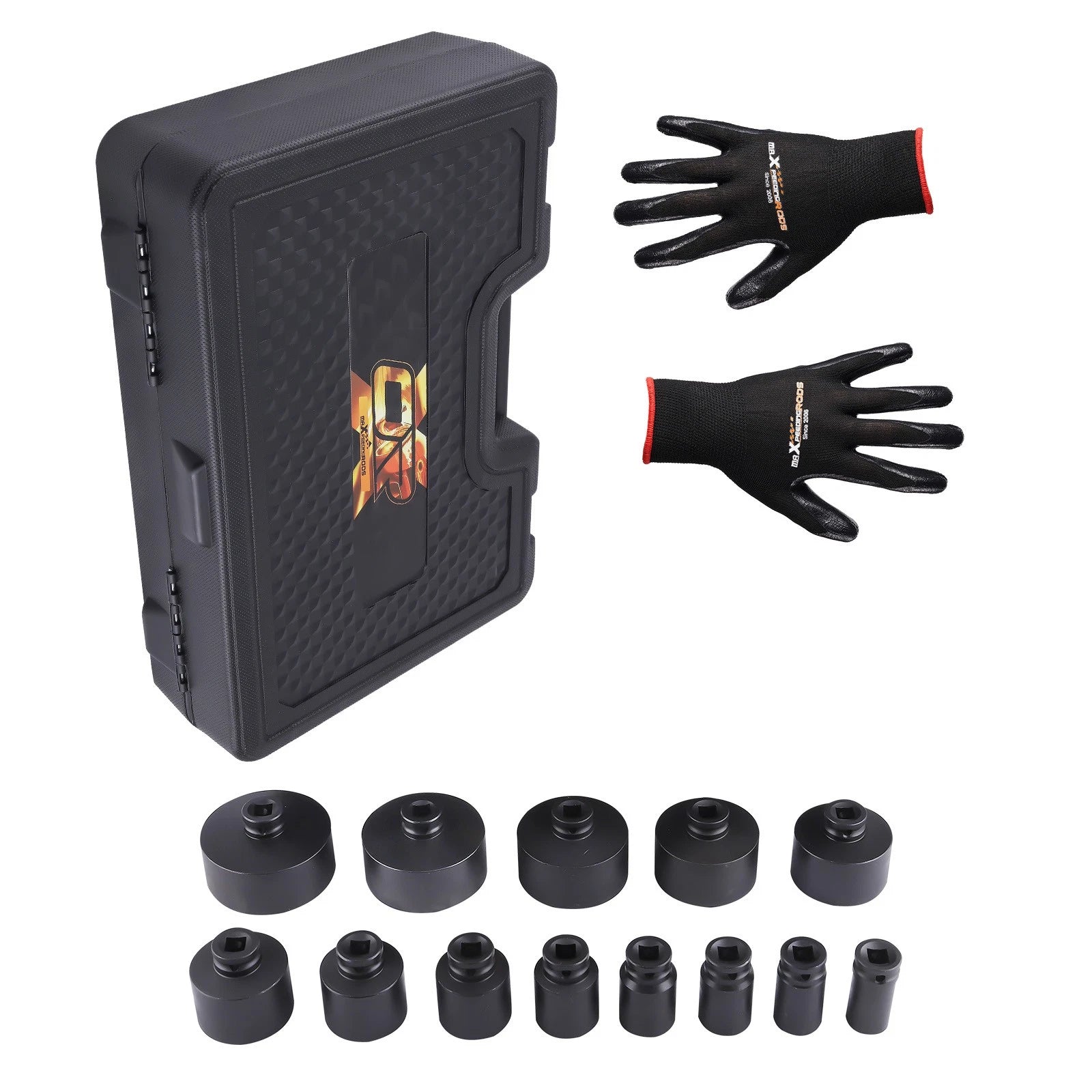 18-80mm 60mm Long Deep Grooved Locknut Socket Set | Built Supply Co