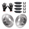 Rear Disc Brake Rotors Ceramic Pads for Subaru Forester 2009-2013 BRZ 2013-2016
