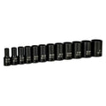 Capri Tools 3/8 In. Drive Semi-deep Impact Socket Set, 6-point, Sae,