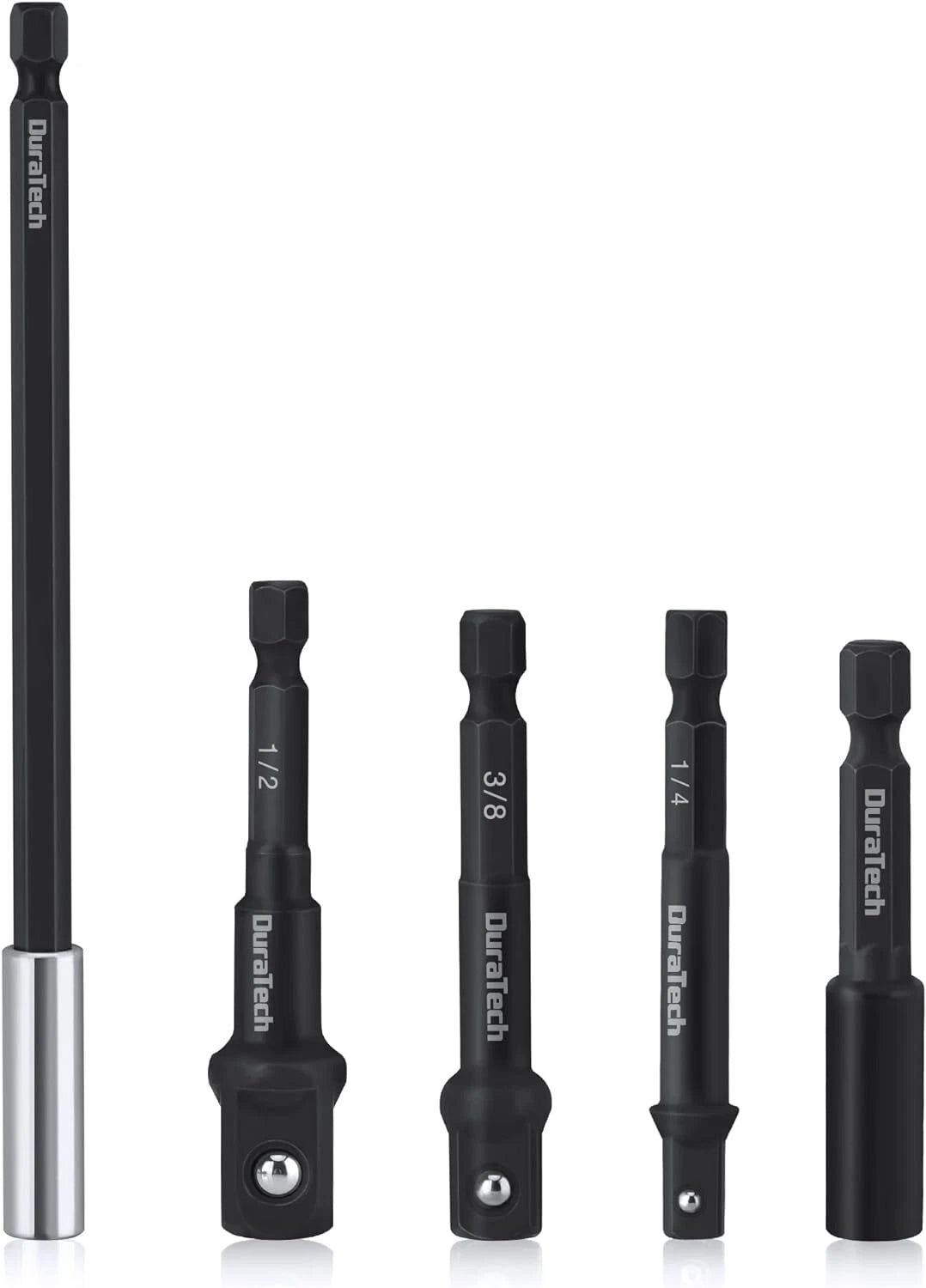 Duratech 5-piece Socket Adapters And Extension Bar Set With 1/4-inch