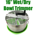 16" Bud Leaf Trimmer Machine Manual Crank Trimming Hydroponic Bowl
