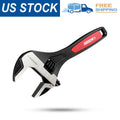 ARROW 8-Inch Adjustable Wrench Cr-V Steel Non-Slip Grip & Hanging Hole for Home