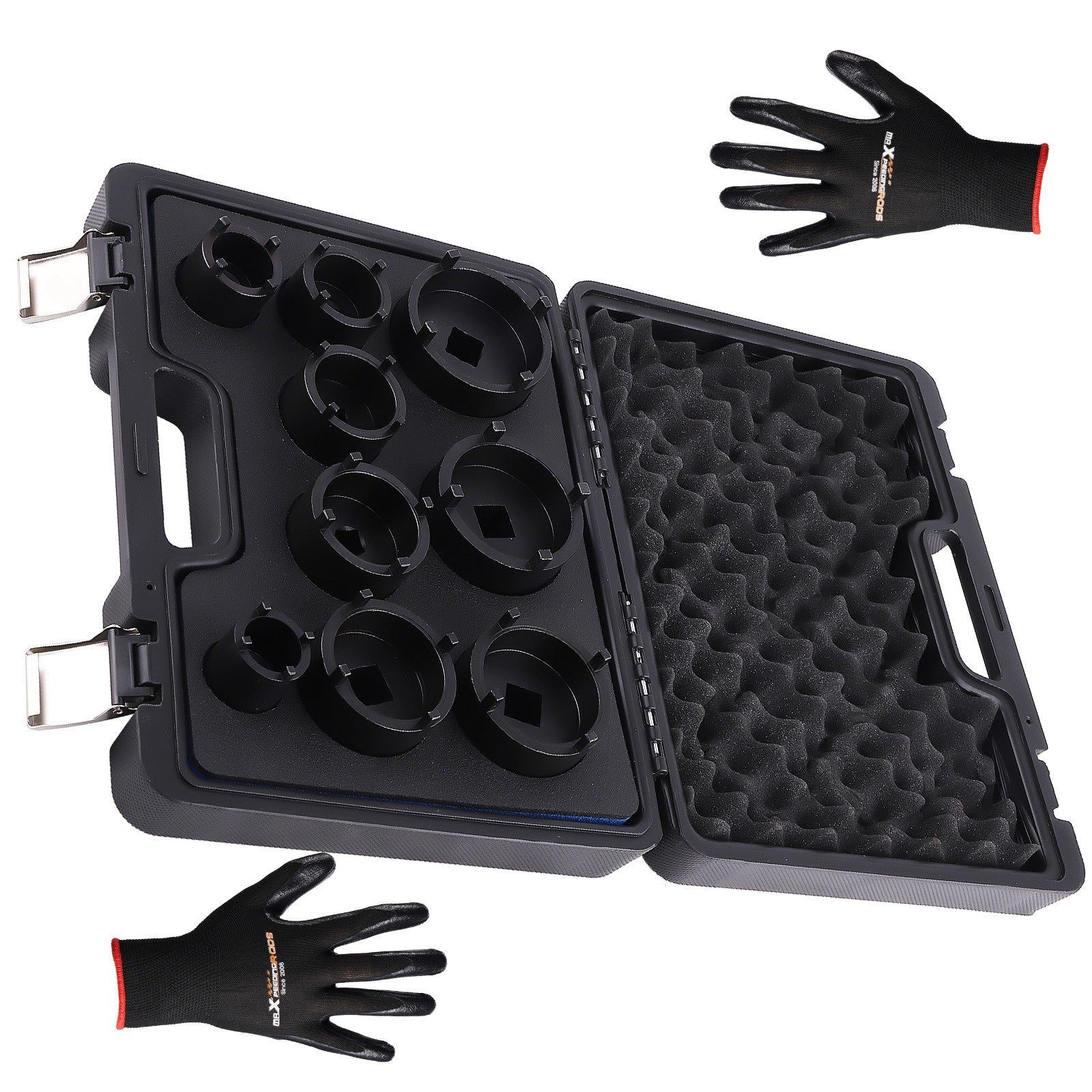 3/4" Drive Grooved Lock Nuts Socket Set For KM9 KM10 KM11 KM12 Kit