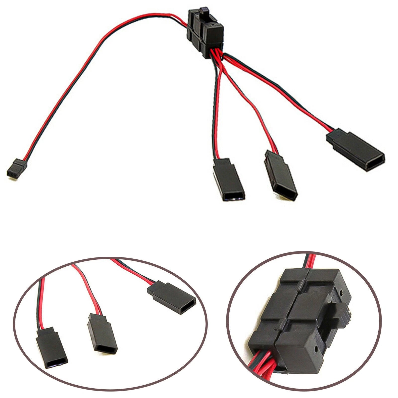 Durable 3 Way Wire Led Light On/off Switch Y Cable For Scx10 Trx-4