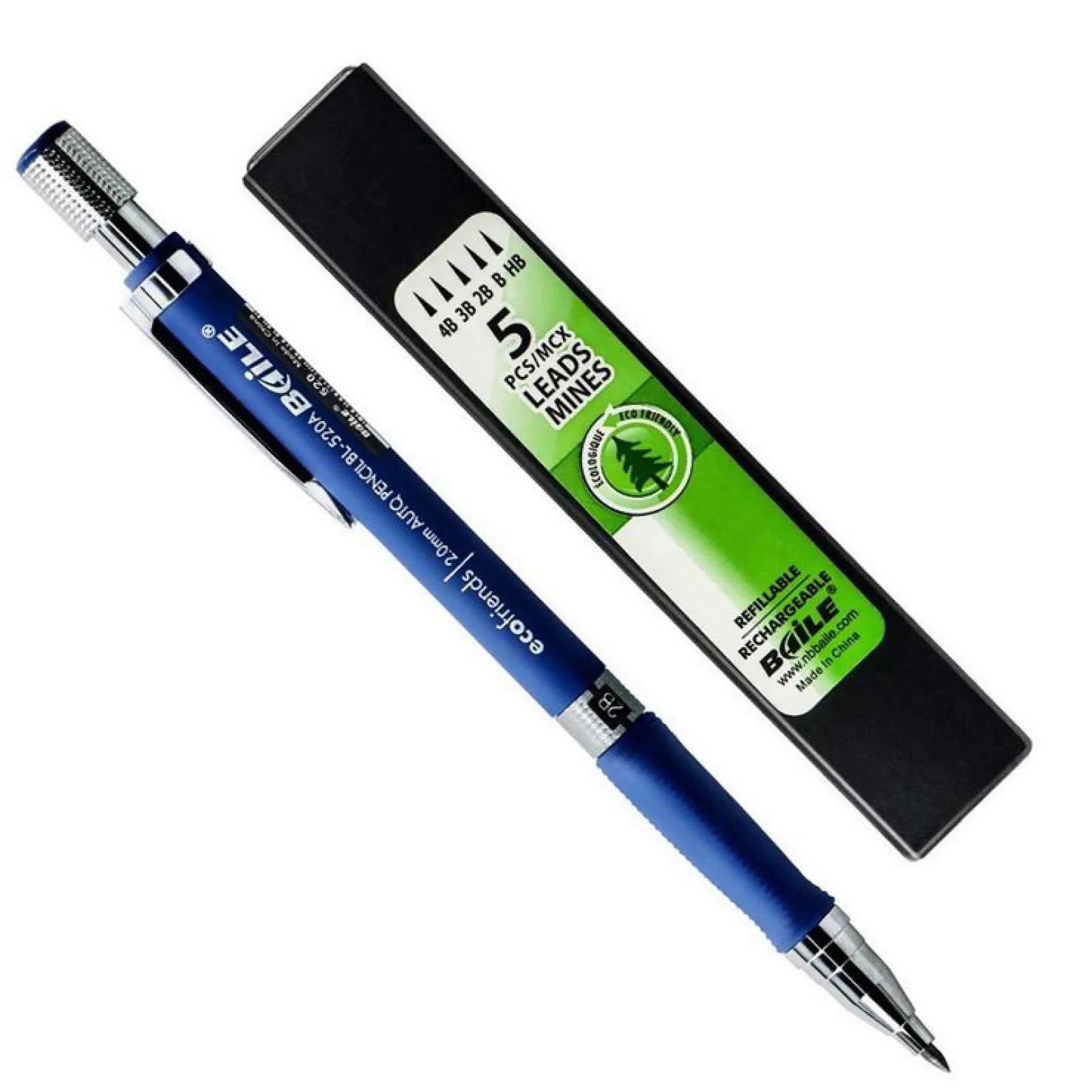 2b Lead Holder Automatic Mechanical Drawing Drafting Pencil 5 Lead