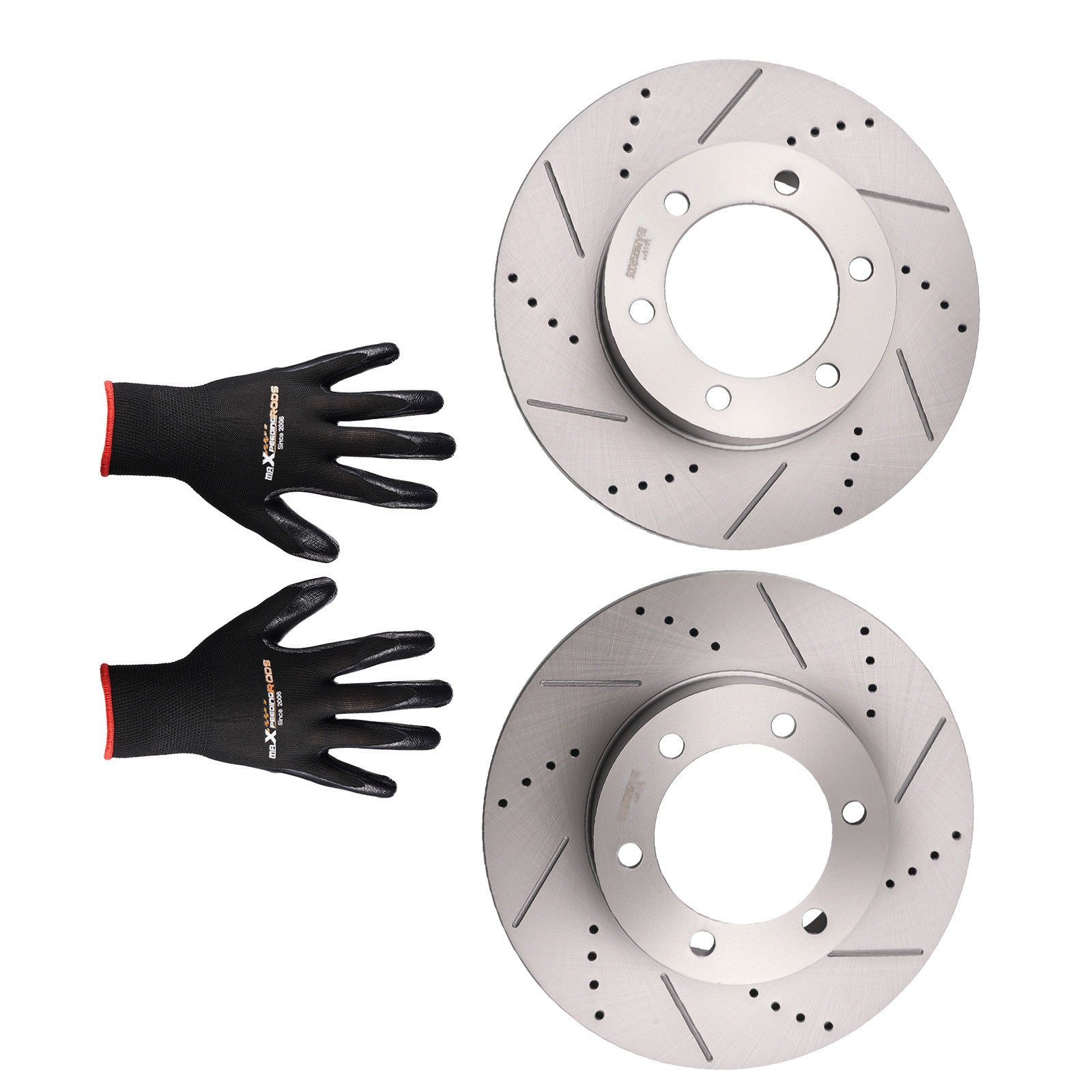 Front Drille&Slotted Brake Rotors for Toyota Sequoia 2001-2007 Tundra