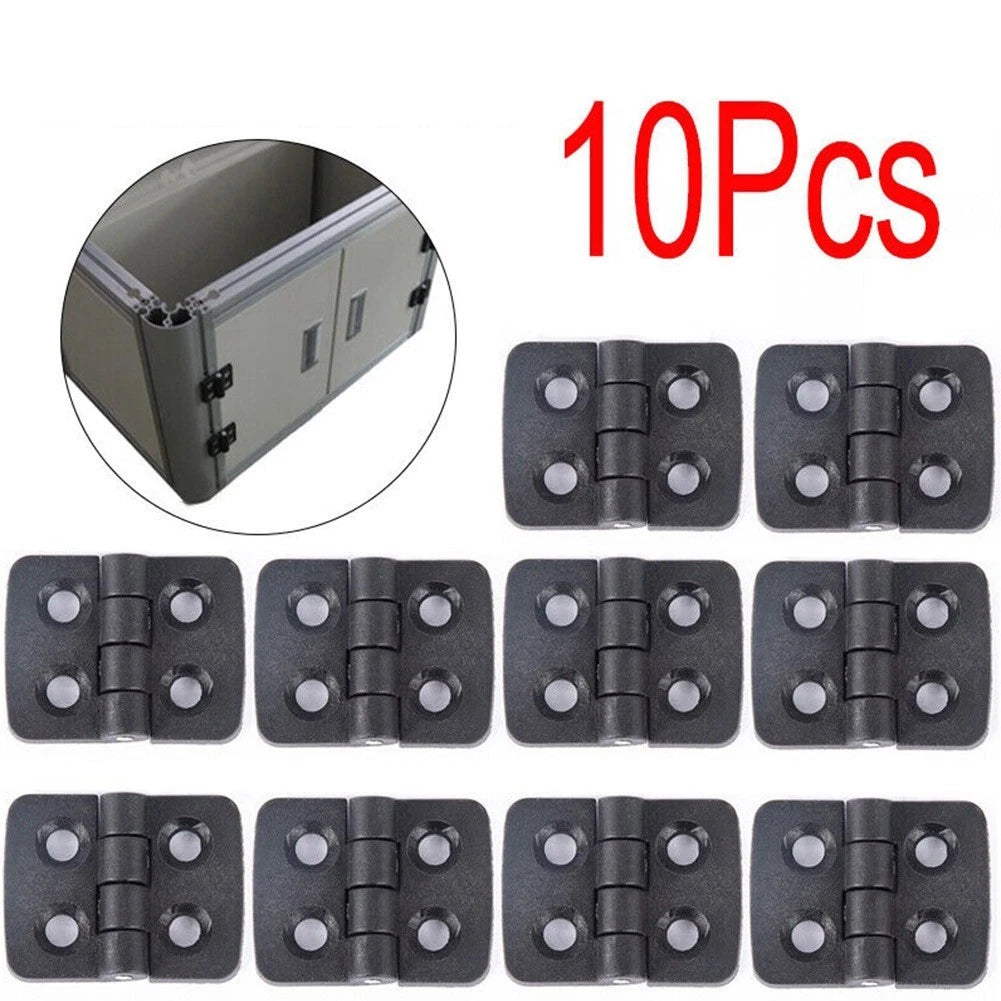 Miniature Abs Hinge Set Small Black Plastic Cabinet Door Bearing Hinge