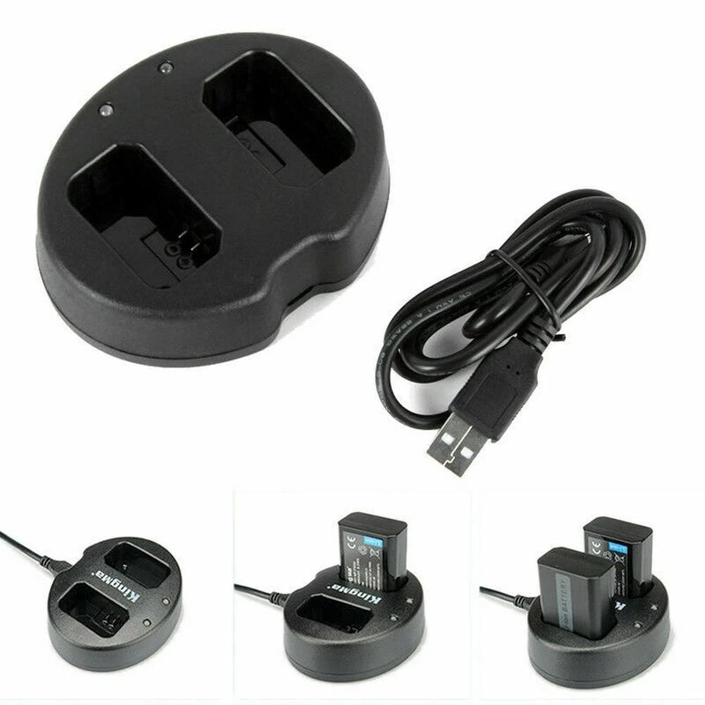 Dual Channel Battery Charger For Sony Np-fw50 Nex 7 5 5t 5n 3 A5000