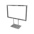 11-1/4 X 7-1/4 Chrome Plated Steel Counter Card Frame Display Fixture