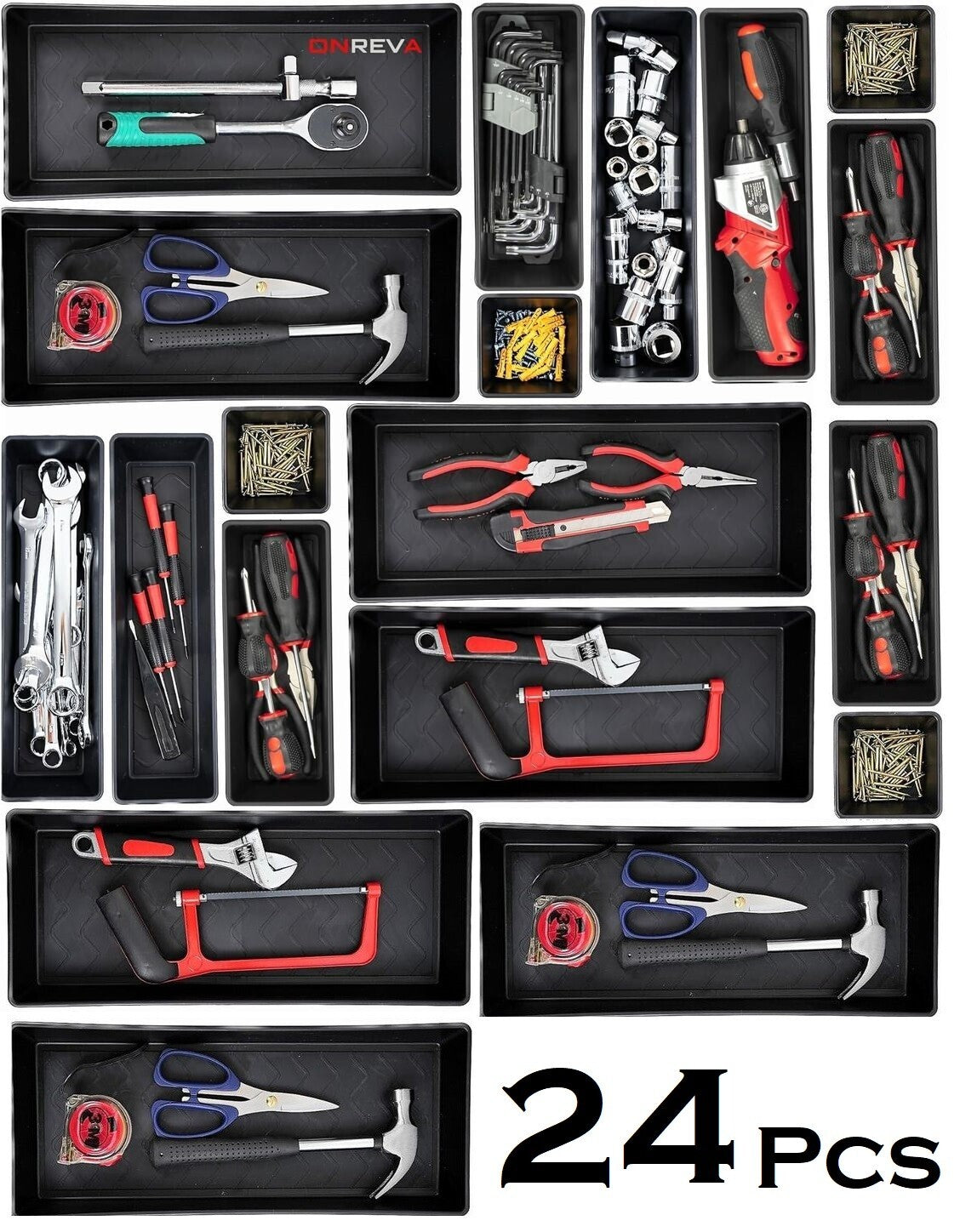 Tool Box Organizer tray set Storage Bins Rolling Toolbo