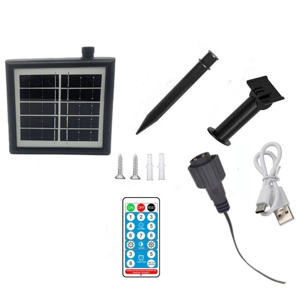 Typec Charging Solar Light String Control Box For Flexible Options