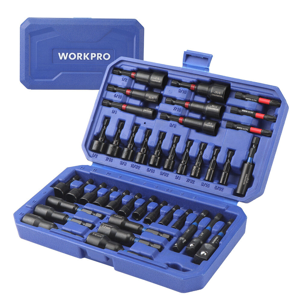 Workpro 4PC Metric Socket Organizer Set Socket Holder
