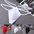 Men's Solid Color Thong Underwear With T-back Style And Bulge