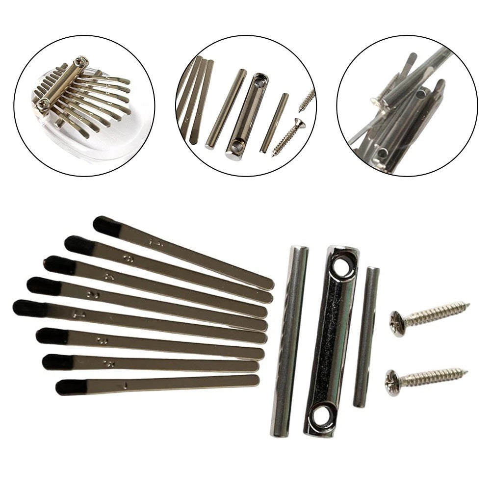 Complete Kalimba Key Replacement Set For 8 Tone Instruments With