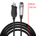 3m Usb 2.0 Male To Xlr Female Microphone Link Cable, Usb Microphone